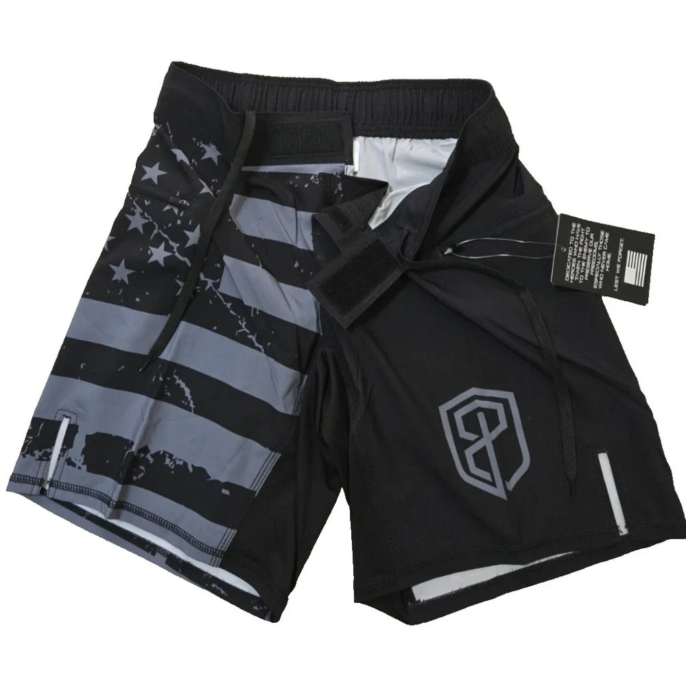 Born Primitive Defender Training Shorts Men's 27/28 Black/Gray NWT